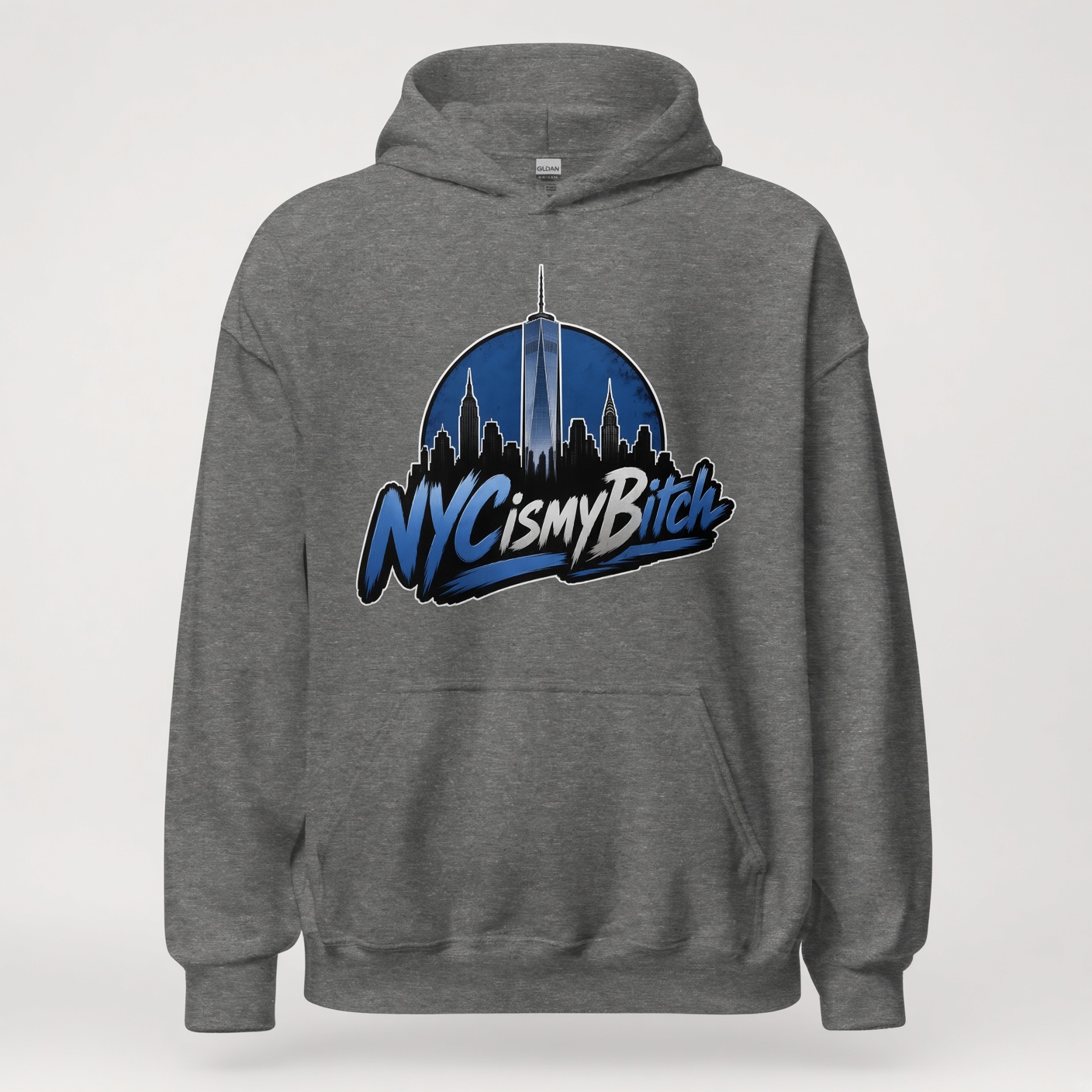 NYC is my Bitch Hoodie in gray