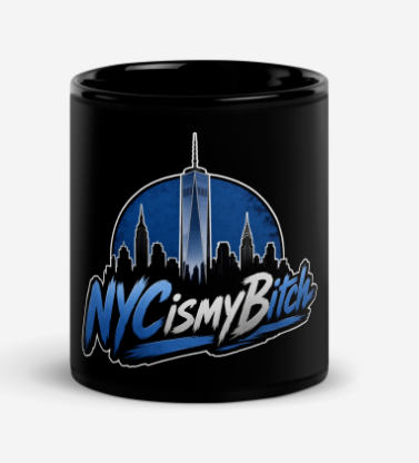 NYC is my Bitch coffee mug in black