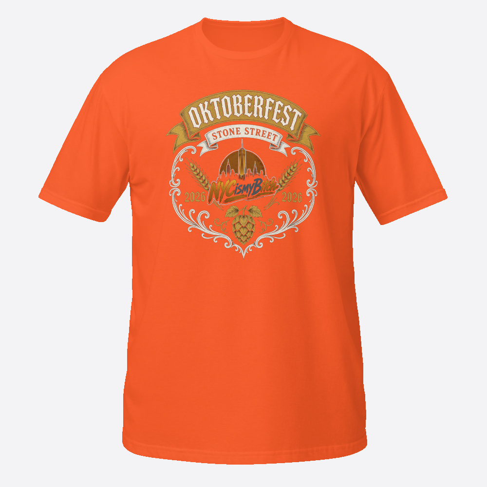 NYC is my Bitch Oktoberfest Tee in orange